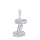 10kt White Gold Diamond Initial Pendant: Personalized Elegance in Every Letter - Splendid Jewellery