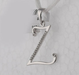 10kt White Gold Diamond Initial Z Letter Pendant: A Symbol of Uniqueness and Elegance - Splendid Jewellery