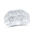 10kt White Gold Diamond Men's Band Ring - 3 Cttw | Splendid Jewellery - Splendid Jewellery
