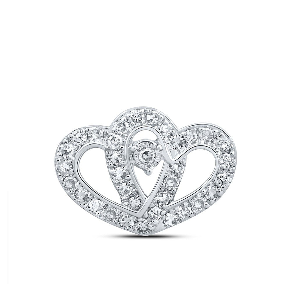 10kt White Gold Diamond Romance Pendant | Splendid Jewellery - Splendid Jewellery