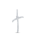 10kt White Gold Diamond T Initial Pendant: Personalized Elegance and Dazzling Brilliance - Splendid Jewellery