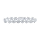 10kt White Gold Diamond Teardrop Link Bracelet - 2 - 1/5 Cttw - Splendid Jewellery