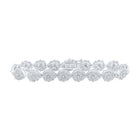 10kt White Gold Diamond Teardrop Link Bracelet - 2 - 1/5 Cttw - Splendid Jewellery