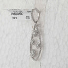 10kt White Gold Diamond Teardrop Pendant - A Captivating Elegance - Splendid Jewellery