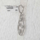 10kt White Gold Diamond Teardrop Pendant - A Captivating Elegance - Splendid Jewellery