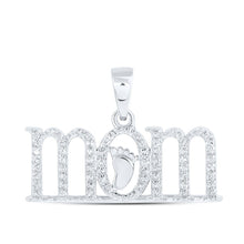 Load image into Gallery viewer, 10kt White Gold Footprint of Love Diamond Pendant - Splendid Jewellery