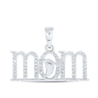 10kt White Gold Footprint of Love Diamond Pendant - Splendid Jewellery