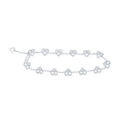 10kt White Gold Heart Diamond Bracelet - 3/4 Ct.t.w. - Splendid Jewellery