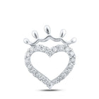 10kt White Gold Heart of Affection Pendant | Splendid Jewellery - Splendid Jewellery