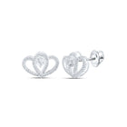 10kt White Gold Heart - Shaped Diamond Earrings: A Sparkling Love Affair - Splendid Jewellery