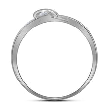 Load image into Gallery viewer, 10kt White Gold Heart-Shaped Diamond Ring: A Symbol of Love and Beauty Side View from Splendid Jewellery