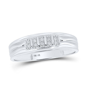 10kt White Gold His Hers Diamond Square Matching Wedding Set 1/3 Cttw | Eternal Love Collection - Splendid Jewellery