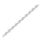 10kt White Gold Infinity Heart Bracelet with Round Diamond Accents - 1/6 Cttw - Splendid Jewellery