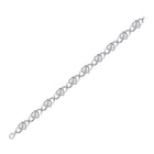 10kt White Gold Infinity Heart Bracelet with Round Diamond Accents - 1/6 Cttw - Splendid Jewellery