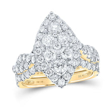 Load image into Gallery viewer, 10kt White Gold Marquise Diamond Bridal Wedding Ring Set - Splendid Elegance - Splendid Jewellery