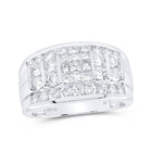 10kt White Gold Men's Diamond Band Ring - 2 Cttw | Splendid Jewellery - Splendid Jewellery