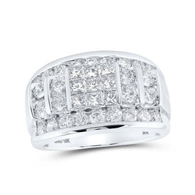 10kt White Gold Men's Diamond Band Ring - Exquisite Brilliance - Splendid Jewellery