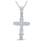 10kt White Gold Men's Diamond Cross Pendant - 1/2 Cttw | Splendid Jewellery - Splendid Jewellery