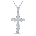 10kt White Gold Men's Diamond Cross Pendant - 1/2 Cttw | Splendid Jewellery - Splendid Jewellery