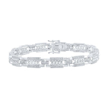 Load image into Gallery viewer, 10kt White Gold Men's Diamond Link Bracelet - 3/4 Cttw | Splendid Jewellery - Splendid Jewellery