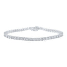 10kt White Gold Men's Diamond Link Bracelet - Captivating Elegance - Splendid Jewellery