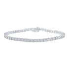 10kt White Gold Men's Diamond Link Bracelet - Captivating Elegance - Splendid Jewellery