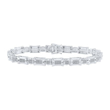 Load image into Gallery viewer, 10kt White Gold Men's Diamond Link Bracelet - Elegant and Timeless Sparkle - Splendid Jewellery