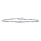 10kt White Gold Men's Diamond Single Row Link Bracelet - 1/2 Cttw | Splendid Jewellery - Splendid Jewellery