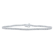 Load image into Gallery viewer, 10kt White Gold Men's Diamond Single Row Link Bracelet - 1/2 Cttw | Splendid Jewellery - Splendid Jewellery
