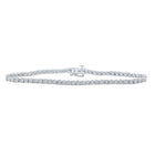 10kt White Gold Men's Diamond Single Row Link Bracelet - 1/2 Cttw | Splendid Jewellery - Splendid Jewellery