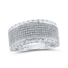 10kt White Gold Men's Round Diamond Band Ring - 1/2 Cttw | Splendid Jewellery - Splendid Jewellery