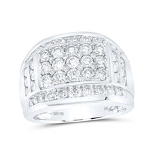 Load image into Gallery viewer, 10kt White Gold Men's Round Diamond Band Ring - 3 Cttw | Splendid Jewellery - Splendid Jewellery