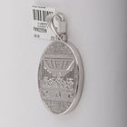 10kt White Gold Men's Round Diamond Last Supper Circle Charm Pendant - 1/2 Cttw | Splendid Jewellery - Alternate view 2 from Splendid Jewellery