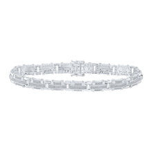 Load image into Gallery viewer, 10kt White Gold Men's Round Diamond Link Bracelet - 1 - 1/4 Cttw | Splendid Jewellery - Splendid Jewellery