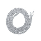 10kt White Gold Men's Round Diamond Link Chain Necklace - 2 - 3/4 Cttw - Splendid Jewellery