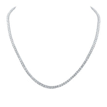 Load image into Gallery viewer, 10kt White Gold Men's Round Diamond Single Row Link Chain Necklace - 1 - 1/4 Cttw - Splendid Jewellery