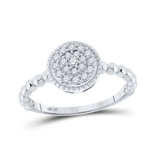 Load image into Gallery viewer, 10kt White Gold Mesmerizing Diamond Cluster Ring - Splendid Jewellery
