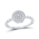 10kt White Gold Mesmerizing Diamond Cluster Ring - Splendid Jewellery
