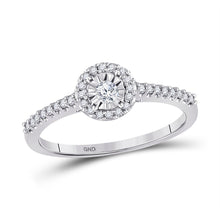Load image into Gallery viewer, 10kt White Gold Radiant Diamond Promise Ring - Splendid Jewellery