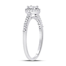 Load image into Gallery viewer, 10kt White Gold Radiant Diamond Promise Ring - Splendid Jewellery