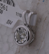 Load image into Gallery viewer, 10kt White Gold Round Diamond Solitaire Pendant - A Timeless Treasure of Elegance and Love - Splendid Jewellery