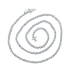10kt White Gold Round Diamond Tennis Chain Necklace - 2 - 7/8 Cttw - Splendid Jewellery