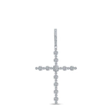 Load image into Gallery viewer, 10kt White Gold Sparkling Diamond Cross Pendant - A Symbol of Elegance and Faith - Splendid Jewellery