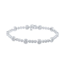 Load image into Gallery viewer, 10kt White Gold Sparkling Diamond Fashion Bracelet - 1 Cttw | Splendid Jewellery - Splendid Jewellery