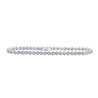 10kt White Gold Sparkling Diamond Fashion Bracelet - 2 - 1/5 Cttw - Splendid Jewellery