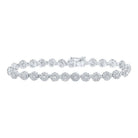 10kt White Gold Sparkling Diamond Fashion Bracelet - 4 - 3/4 Cttw - Splendid Jewellery