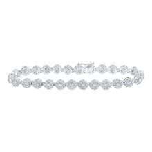 Load image into Gallery viewer, 10kt White Gold Sparkling Diamond Fashion Bracelet - 4 - 3/4 Cttw - Splendid Jewellery