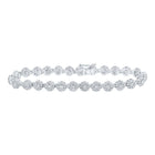 10kt White Gold Sparkling Diamond Fashion Bracelet - 4 - 3/4 Cttw - Splendid Jewellery