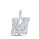 10kt White Gold Sparkling Diamond Initial & Letter Pendant - Splendid Jewellery