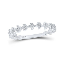 Load image into Gallery viewer, 10kt White Gold Sparkling Diamond Stackable Band Ring - Splendid Jewellery